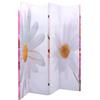 vidaXL Paravento Pieghevole 200x170 cm con Stampa Fiore