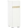 kleankin Mobiletto Bagno con Cassetto e Armadietto con Mensola Regolabile, Mobile Bagno Multiuso in Legno, 30x33x88cm, Bianco