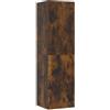 vidaXL Mobile Porta TV a Parete Rovere Fumo 30,5x30x110 cm