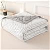 DOTBUY-SHOP Copriletto Trapuntato Matrimoniale Singolo, Controllo Trapuntino Coperta Estivo Primaverile Reversibile Trapunta Autunno Coperta Leggera per Camera da Letto (Bianco,200x230cm)