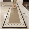 Hixingo Tappeto Cucina in Diatomite, Assorbenza Passatoia Cucina Antiscivolo Lavabile Tappeti da Cucina Tappeto da Cucina Tappeto da Bagno Tappetino per Doccia (50x160m,Cachi a Fiori)