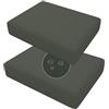 Hiseng 2 Piezas Copriseduta Divano da Giardino Impermeabile Esterno, Fodera per Cuscini del Divano Sostitutivi con Cerniera, Coprisedile per Divano Sedili e Mobili in Rattan (50x55cm,Grigio Scuro)