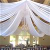 FANSU Arco Matrimonio Drappeggio in Chiffon, 1 Pannelli Drappeggio di Arco di Nozze Chiffon Decorativa per Matrimoni, Cerimonia, Festa, Fase, Sfondo (Bianco,160x800cm)