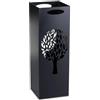 HowHomely Portaombrelli in metallo | Portaombrelli nero 60 x 21 cm | Supporto per ombrello con design di un albero per la decorazione di ufficio o corridoio