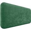DHOME Testiera Imbottita Liscia Arrotondata in Lana Ecologica per Parete Acustica Testate Fonoassorbenti Testata Letto Camera da Letto (Verde, 90cm)