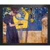 1art1 Gustav Klimt Stampa d'Arte e Cornice (MDF) - La Musica, 1895 (50 x 40cm)