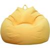 BAODBF Pouf senza riempimento, fodera per pouf senza riempimento, 80 x 90 cm, Giallo, Unisex, Tutti