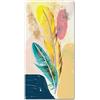 XIANGPEIFBH Quadro su Tela Stampa Animale Piume Colorate Adesivo murale Poster Immagine Moderna per la Decorazione Arte murale di Grandi Dimensioni 30x60 cm / 11,8 x 23,6 Senza Cornice