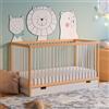Kids Collective Culla con cassetto e materasso Culla 60x120 & 70x140 cm regolabile in altezza e con pioli estraibili Lettino per bambini | 70x140 cm legno di faggio bianco naturale molto stabile Made in Europe