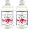 Generic Camomilla Torino - Feifan Ricarica Profumo 500 ml per Lampada Catalitica 25 Fragranze Naturali e Intense ad Alto Concentrato di Essenza- Made in Italy (Rosso Imperiale, 2 Flaconi)