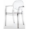 Scab Design Poltrona Igloo in policarbonato Made in Italy - Set da 2 - Trasparente