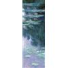 1art1 Claude Monet Poster Ninfee, 1907 (Blu Scuro) Stampa d'Arte 91x30 cm