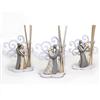 DLM Bomboniere DLM33076 (Kit 6 Pezzi) Profumatore in Legno con Albero della Vita e Coppia Sposi Sposini Anniversario Nozze Matrimonio Diffusore Ambienti bomboniera