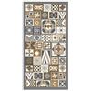 Panorama Tappeto Vinile Cucina Bagno - Varie Dimensioni - (Stile Idraulico Arancione 80 x 150 cm)