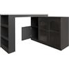KUAKE Tavolo da Bar e Pranzo Allungabile e Girevole a 360°, Nero, 120 x 40 x 97 cm