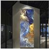 Jwqing Colori Astratti Unreal Canvas Poster Blue Landscape Wall Art Pittura Soggiorno Appeso a Parete Stampa Arte Moderna Dipinto （60x120cm Senza Cornice）