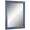 Online-GalleryKing Online GalleryKing TheMIRROR - Specchio con cornice in vero vetro cm, realizzato su misura, colore blu ardesia, ad esempio come specchio da corridoio, salone, ecc., legno MDF, specchio., Blu ardesia,