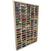 Dekoralove Generisch Scaffale in legno per auto giocattolo 92 scomparti per auto giocattolo organizzazione collezione bambini