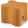 extroitaly LEON - per Sedersi Made in Italy (48x48cm, Altezza Seduta 42cm) Poltroncine da Salotto, Poltroncina Camera da Letto, Giardino, Poggiapiedi Divano Ecopelle Idrorepellente Sfoderabile