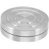 LIFKOME Argento Piatto Girevole per Argilla, in Lega di Alluminio, Manuale | Costruzione Precisa Uso Versatile, Rotazione Stabile per Lavorazione Ceramica, Design Elegante e Compatto