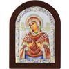 Holyart Icona Madonna delle 7 Spade bilaminato colorato Valenti Argenti 22x18 cm