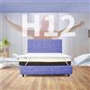 Comfy Line TOPPER RIGIDO matrimoniale 160X190 Cm, Topper materassino con elastici ALTO 12 Cm | Topper sfoderabile a ZONE DIFFERENZIARE che è un vero materasso - MOD. FISIO A ZONE H12