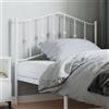 IBUQDDV Spalliera Letto Matrimoniale Testiera Letto Una Piazza E Mezza Testiere Per Letto Matrimoniale Spalliera Letto Singolo Testiera in Metallo Bianco 100 cm per Salone Dormitorio Camere Da Letto