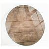Generic Vassoio in Vetro Rotondo ø 90 cm | Lastra di Protezione | Installazione Semplice | Con Cuscinetti Antiscivolo | Superficie Liscia | Per Tavoli Mobili Fai Da Te | Decorativo - Tavole di Legno