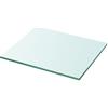 ZQQLVOO Mensola in vetro trasparente, libreria sospesa, per cucina, bagno, 30 x 25 cm