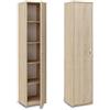 Home Collective Libreria Armadio Scaffale Organizer Armadio multiuso con 4 ripiani regolabili portadocumenti Scaffale da parete stretto in legno per camera da letto corridoio ufficio Larghezza 40 cm Sonoma