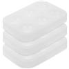 GAROZATION Tavolozze in Silicone Facili da Usare Set 3 Pezzi Design Pratico 6 Fori per Pittura a Olio e Acquerelli Interessanti per Artisti Principianti e Adulti