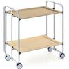 DON HIERRO Carrello da cucina pieghevole grigio con ruote BAUHAUS 2 ripiani