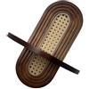 ZIDDAR Mensola da parete sospesa in rattan ad arco in legno per fioriere galleggianti per soggiorno, camera da letto, cameretta, mensola galleggiante