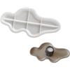 JS MOLD Stampo in silicone, supporto per candela, stampo in silicone, stampi per calcestruzzo, vassoio, stampo in resina epossidica, vassoio per decorazione domestica, artigianato (vassoio 03#)