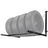Wiltec Supporto porta pneumatici a parete, max 130 kg, per 4 ruote con cerchi