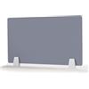 Icegrey Barriera Protettiva Acrilico Divisorio da scrivania con Morsetto Autoportante per scrivania Divisorio da Scrivania, Grigio, 30x120cm