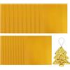 Generico Gold Aluminum Foil Sheets - 20-Piece Heavy Duty 5.9x5.9in Embossed Craft Foil, Ideal for Painting, Engraving, Mounting, Metalworking, DIY Crafts, Home Decor, School Projects
