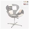 Produce Shop Sedia Poltrona Girevole Design Stile Patchwork Altezza Regolabile Stork - Patchwork 5