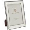 SEC OF FLORENCE 7208/13x18IT Cornice Portafoto in Argento Massiccio 925 con Retro in Legno Mogano