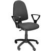 SEDIAOFFICE - Sedia Direzionale Ufficio a Contatto Permanente, Sedia da Ufficio Ergonomica Ideale per Chi Passa Tante Ore Seduto, Made in Italy (Ruote Base, Nero Tessuto)