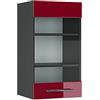Vicco Mobile da cucina in vetro Fame-Line, Bordeaux lucido, 40 cm, per la combinazione con altri moduli della serie Fame-Line
