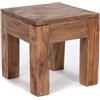 DESIGN DELIGHTS Tavolino da caffè Square 30 dal design elegante quadrato, da 30 x 30 x 30 cm (H x l x P), in legno massiccio riciclato