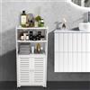 HUOLE Porta carta igienica per armadio, piccolo mobile di stoccaggio per WC, mobile da bagno a colonna, design moderno, colonna, armadio, 75 x 22 x 36 cm, colore bianco