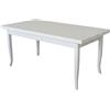Mar.c.a. Design - Tavolo Quadrato Allungabile da 80 a 150 cm con Gambe a Sciabola - Tavolo in Legno Massello 80x80x78 cm - Arte Povera Made in Italy