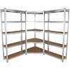 Monster Racking 2 scaffalature da 90 cm e 1 unità angolare/garage in acciaio zincato