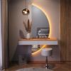 Vicco Tavolo da toeletta Melisa, Bianco, 120 cm con illuminazione LED e sgabello, Altezza regolabile, perfetta per adattarsi alle esigenze individuali