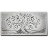 Giallobus - Quadro - 03 - Capezzale Moderno - Sacra Famiglia e Albero della Vita - Black&Gray - Tela Canvas Telaio Standard - 100x50 - Pronto da Appendere - Quadri Moderni per la casa