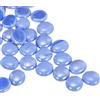 QUARKZMAN Perle di Ceramica, Perle di Ceramica Piatte Luminose Blu Iridescente 1.1Lbs (0.67-0.75 Pollici) Marbles di Ceramica Ciottoli per Riempitivi Fai da Te Artigianato