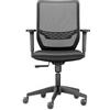 TREND OFFICE DAUPHIN B?rostuhl to-sync work mesh one 9241 SY0 A236 Stoff schwarz Gestell (9241 SY0 A236)