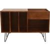 Miliboo Boogie - Credenza in legno di mango massiccio tinto e metallo, L90 cm